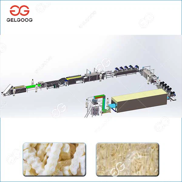 Automatic Frozen French Fries Machine Production Line 