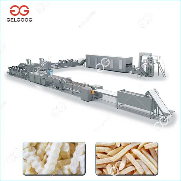 Frozen French Fries Machine Production Line 500 Kg/h